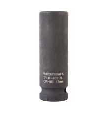 WDK-710-4017L Головка торцевая ударная глубокая 1/2", 6 граней, 17 мм