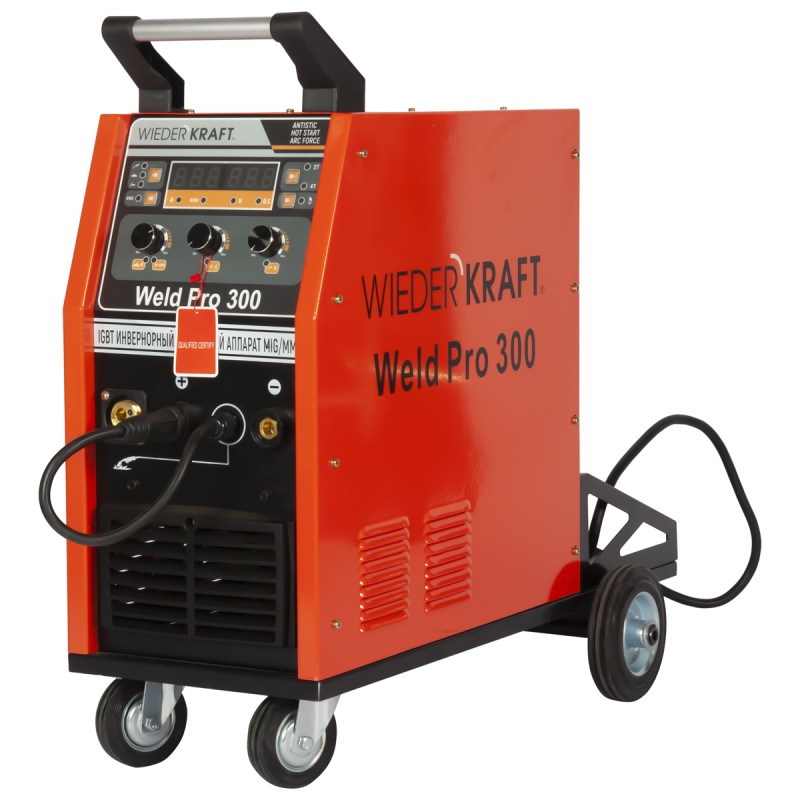 WELD Pro 300 Сварочный аппарат инверторный 300A, 380В MIG/MAG/MMA/Lift TIG с горелкой 24AK WELD Pro 300 Сварочный аппарат инверторный 300A, 380В MIG/MAG/MMA/Lift TIG с горелкой 24AK