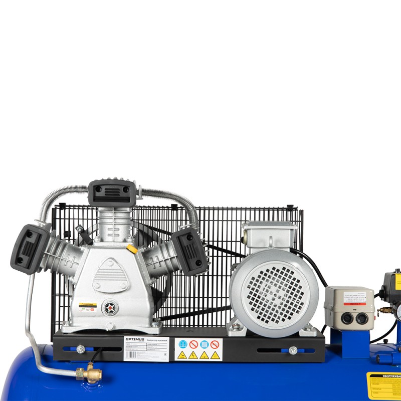 OPT-301058 Компрессор поршневой, 580 л/мин, 3.0 КВт, 380 В, ресивер 100 л, OPTIMUS OPT-301058 Компрессор поршневой, 580 л/мин, 3.0 КВт, 380 В, ресивер 100 л, OPTIMUS