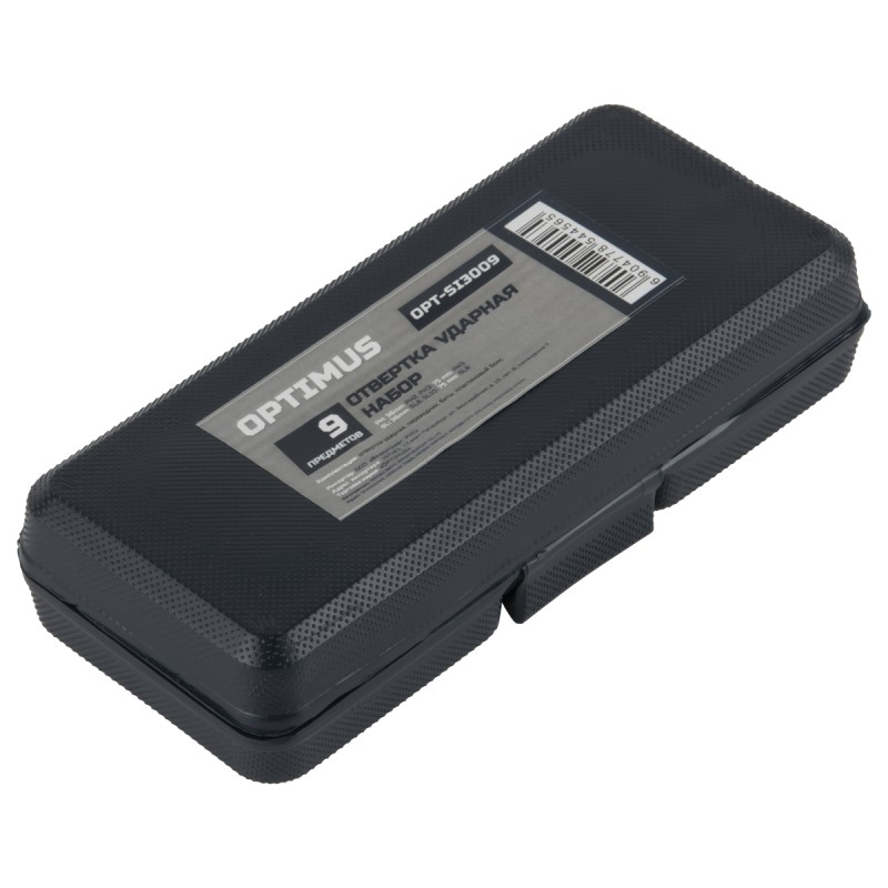 OPT-SI3009 Ударная отвертка с набором бит, 9 предметов, OPTIMUS OPT-SI3009 Ударная отвертка с набором бит, 9 предметов, OPTIMUS