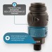 WDK-820SMS Композитное пневматическое быстроразъёмное соединение c предохранителем, внешняя резьба M1/4"