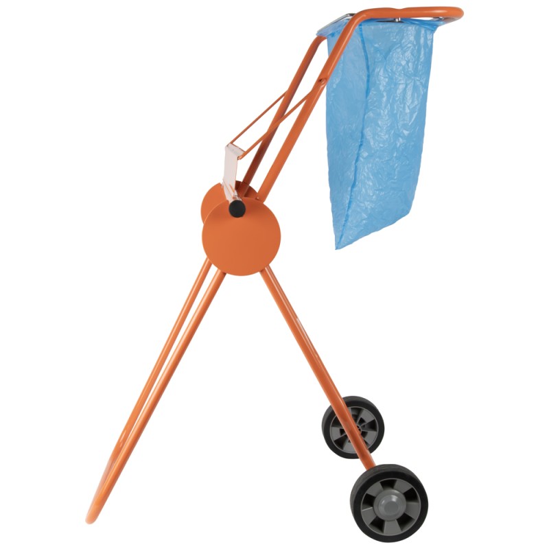 WDK-99520 Мобильный диспенсер для  максикующей бумаги с держателем под мусорный пакет, WiederKraft