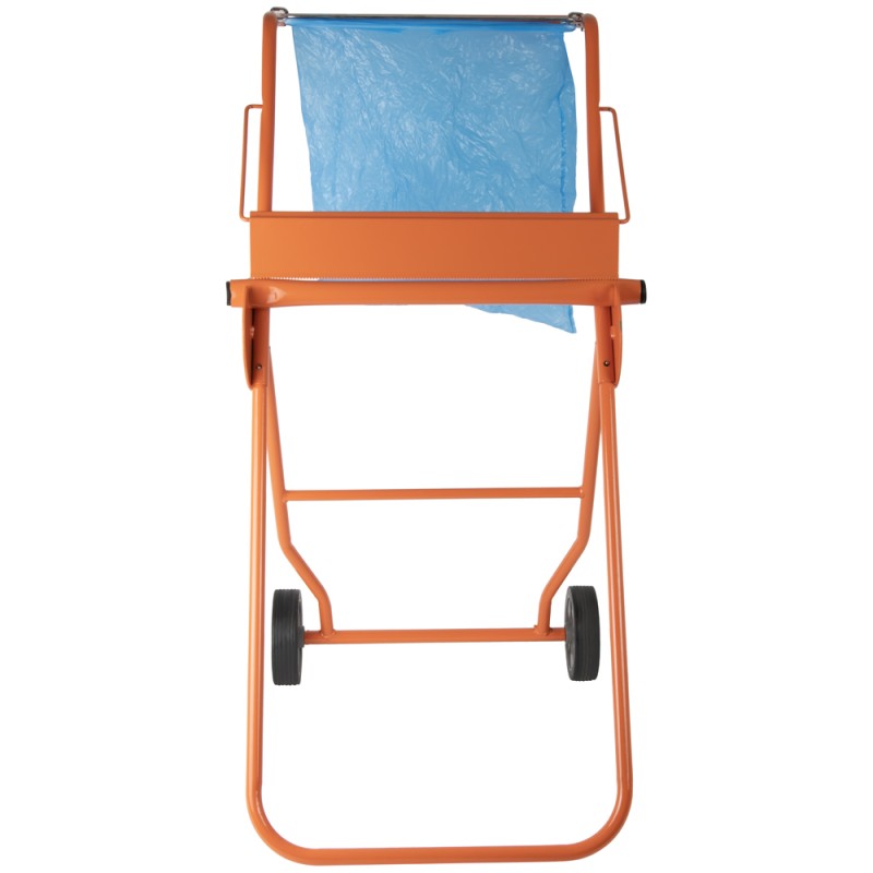 WDK-99520 Мобильный диспенсер для  максикующей бумаги с держателем под мусорный пакет, WiederKraft