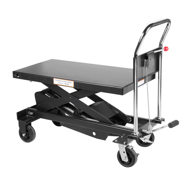 WDK-84075 Платформенная тележка с подъемным столом, г/п 750 кг, WiederKraft WDK-84075 Платформенная тележка с подъемным столом, г/п 750 кг, WiederKraft