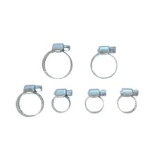 OPT-HT06 Хомуты червячные набор 6шт. 10-27