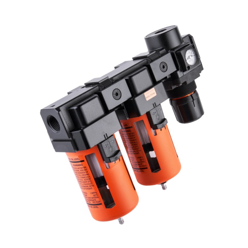 WDK-70740 Блок подготовки воздуха 1/2" двухступенчатый с влагомаслоотделителем, регулятором и маноме WDK-70740 Блок подготовки воздуха 1/2" двухступенчатый с влагомаслоотделителем, регулятором и маноме