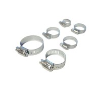 OPT-HT08 Хомуты червячные набор 6шт. 10-38
