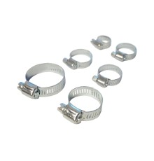 OPT-HT08 Хомуты червячные набор 6шт. 10-38