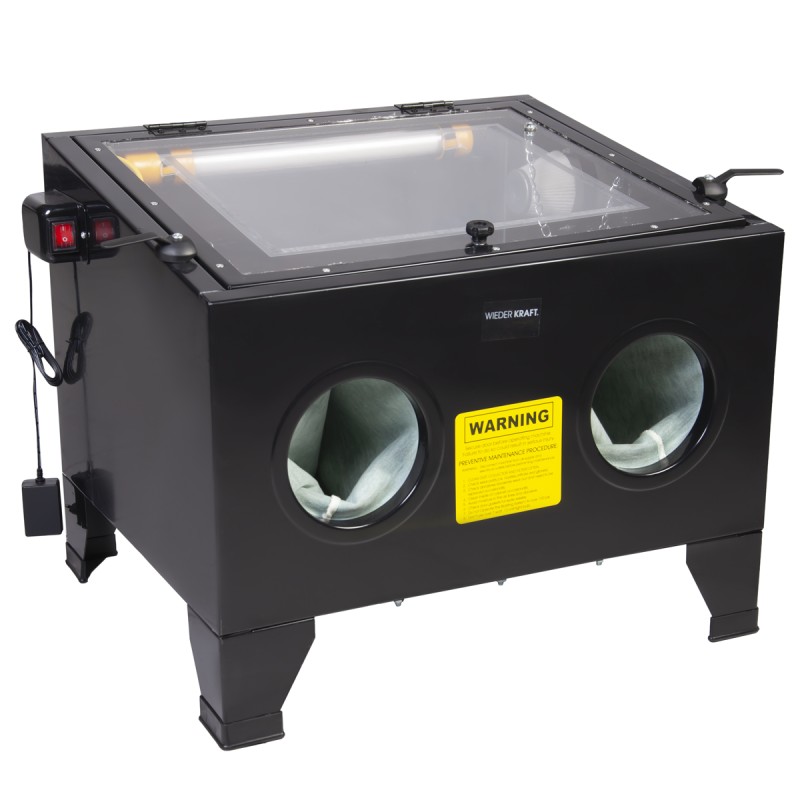 WDK-82090 Камера пескоструйная 90 л настольная, WiederKraft WDK-82090 Камера пескоструйная 90 л настольная, WiederKraft