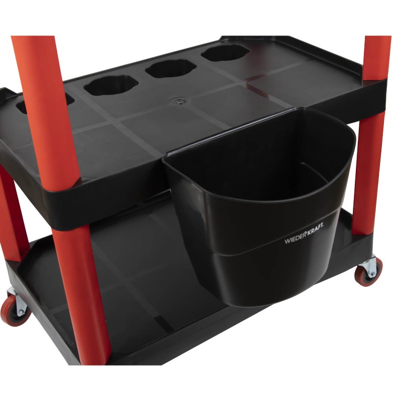 WDK-819 Тележка открытая пластиковая для детейлинга, 3 полки WDK-819 Тележка открытая пластиковая для детейлинга, 3 полки