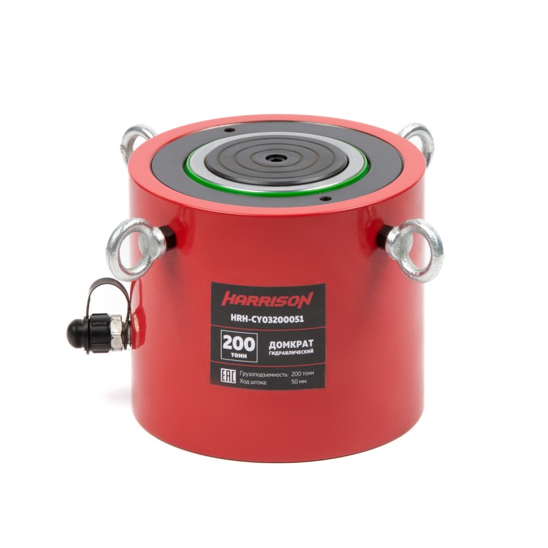 HRH-CY03200051 Гидравлический цилиндр (домкрат), однополостной 200 т, ход 50 мм, HARRISON