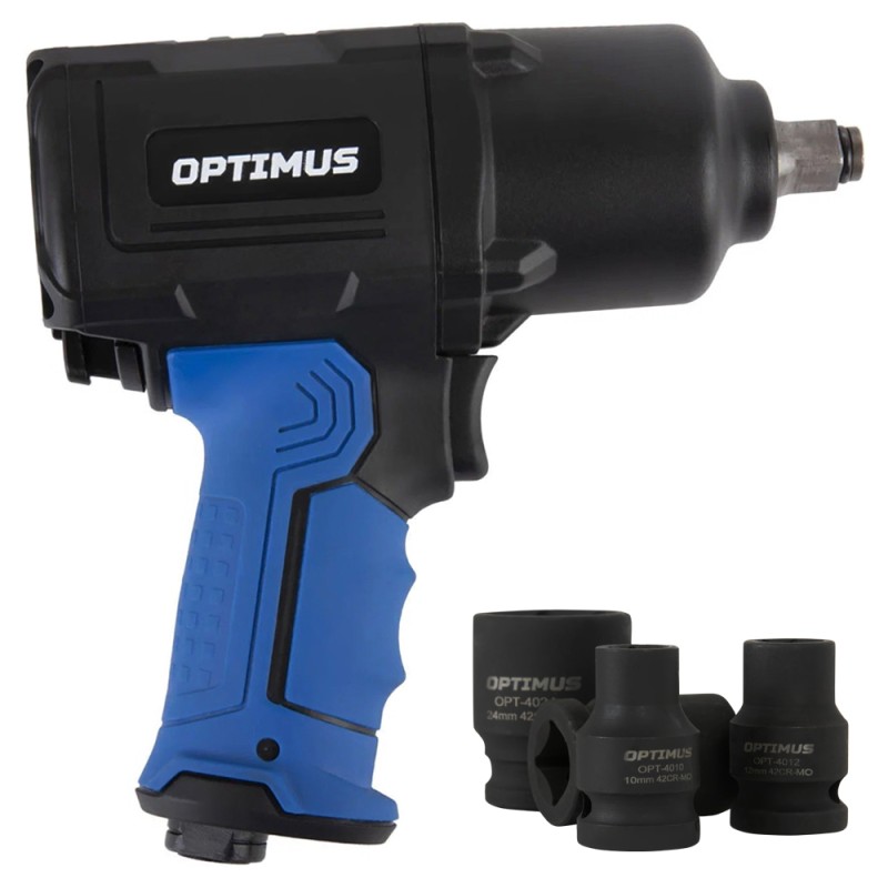 Пневматический ударный гайковерт с ударными головками OPT-PW2050SK Пневматический ударный гайковерт с ударными головками OPT-PW2050SK