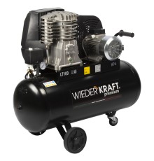 WDK-91054  Масляный поршневой компрессор с ременным приводом: 541 л/мин, 10 бар; 380В/3.0 кВт, 100 л
