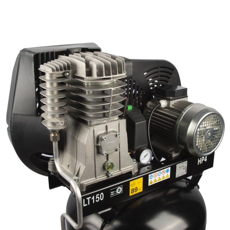 WDK-91554 Масляный поршневой вертикальный компрессор с ременным приводом:541 л/мин, 10 бар, 150 л, WiederKraft WDK-91554 Масляный поршневой вертикальный компрессор с ременным приводом:541 л/мин, 10 бар, 150 л, WiederKraft