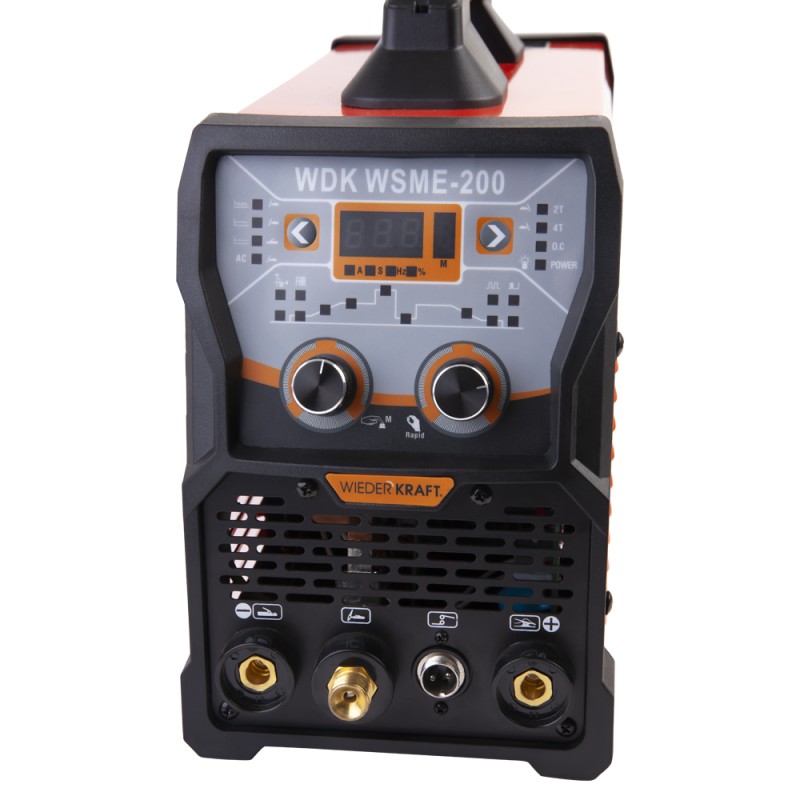 WDK WSME-200 Сварочный инвертор аргоннодуговой сварки AC/DC PULSED TIG, WiederKraft