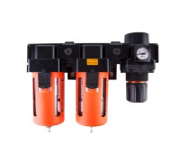 WDK-70740 Блок подготовки воздуха 1/2" двухступенчатый с влагомаслоотделителем, регулятором и маноме