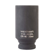 WDK-710-4030L Головка торцевая ударная глубокая 1/2", 6 граней, 30 мм