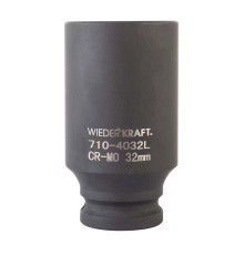 WDK-710-4032L Головка торцевая ударная глубокая 1/2", 6 граней, 32 мм