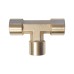 WDK-23PFB Фитинг T - образный, резъба 1/4" PT, F-F-F (внутренний), латунь