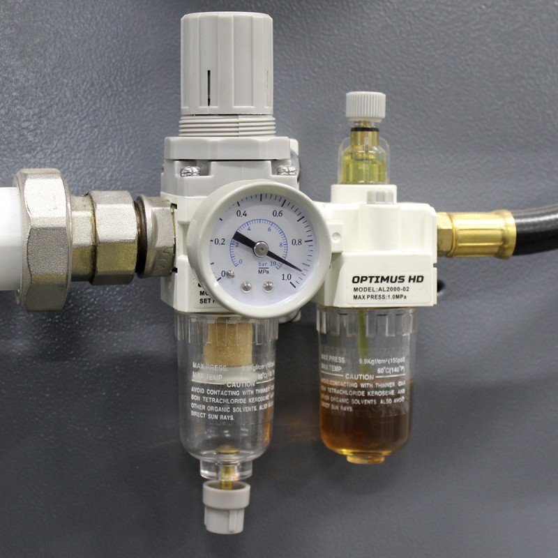 AW2000-02 Фильтр-масловлагоотделитель с манометром и регулятором давления 1/4", OPTIMUS AW2000-02 Фильтр-масловлагоотделитель с манометром и регулятором давления 1/4", OPTIMUS