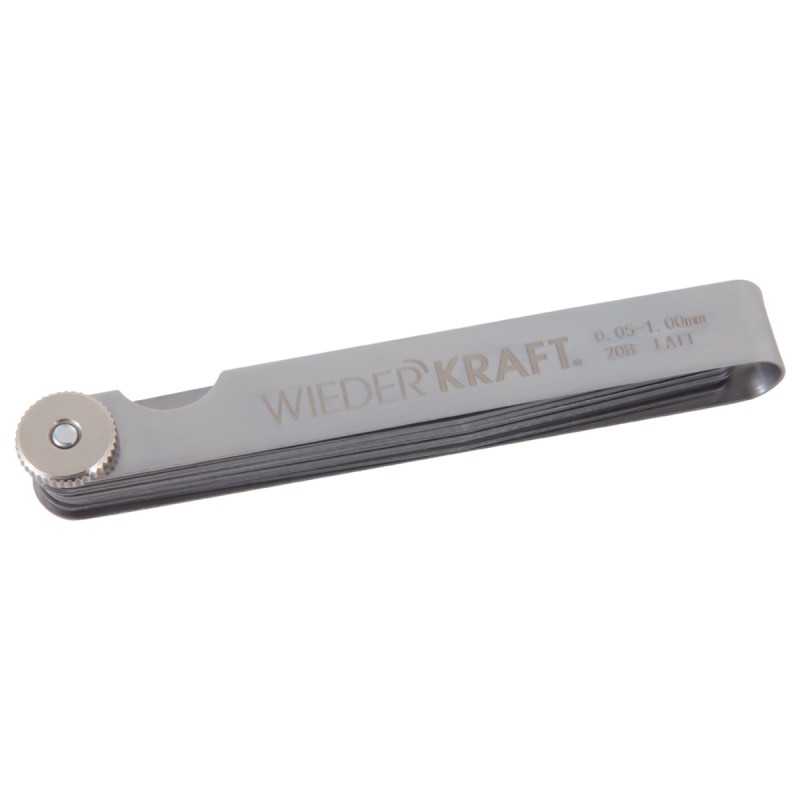 WDK-MP20 Набор щупов 0,05-1 мм, L-100 мм, 20 предметов, WiederKraft
