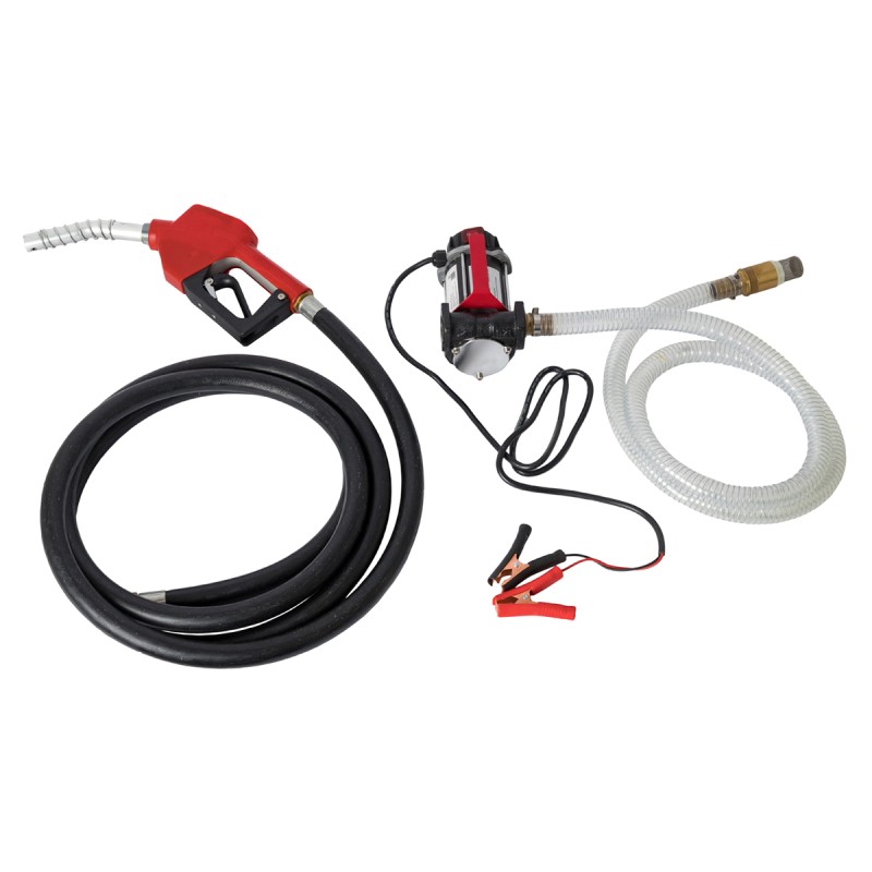 WDK-DYB50HT(24V) Насос перекачки топлива электрический 24В, заправочный раздаточный пистолет, комплект шлангов WDK-DYB50HT(24V) Насос перекачки топлива электрический 24В, заправочный раздаточный пистолет, комплект шлангов