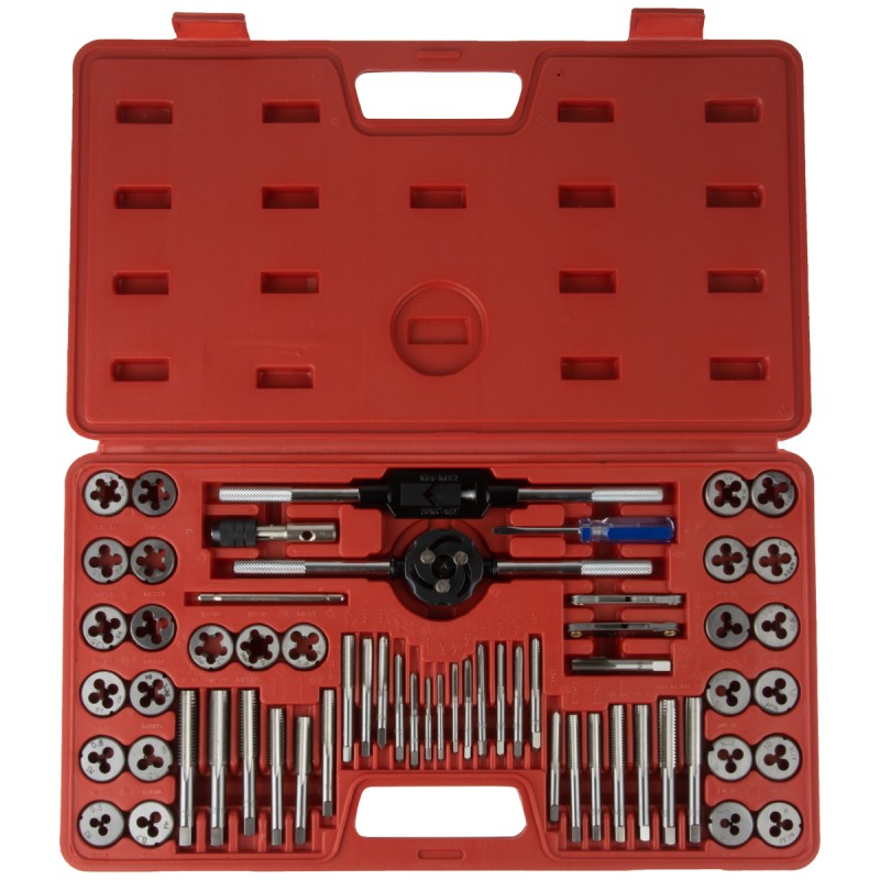 OPT-MTDS60 Набор метчиков и плашек М3 - 12, 4-40 - 1/8NPT27, метрическая и дюймовая резьба, 60 предметов, OPTIMUS OPT-MTDS60 Набор метчиков и плашек М3 - 12, 4-40 - 1/8NPT27, метрическая и дюймовая резьба, 60 предметов, OPTIMUS