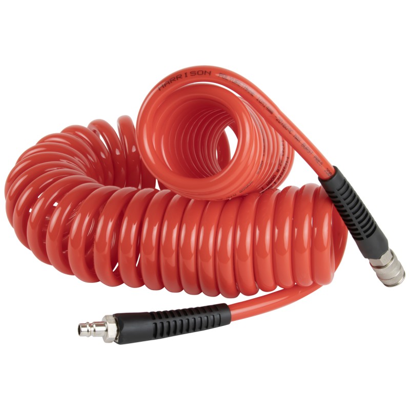 HRS-221015 Шланг пневматический спиральный Harrison с БРС, 15 м, 10х14 мм, HARRISON HRS-221015 Шланг пневматический спиральный Harrison с БРС, 15 м, 10х14 мм, HARRISON