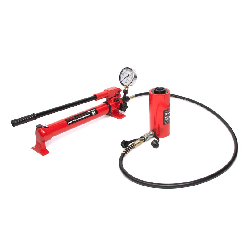 HRH-CY06020100 Гидравлический цилиндр (домкрат) с полым штоком, однополостной 20 т, ход 100 мм, HARRISON