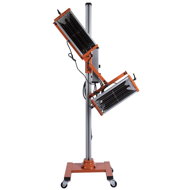 WDK-2H Двухкассетная мобильная ИК сушка, WiederKraft WDK-2H Двухкассетная мобильная ИК сушка, WiederKraft