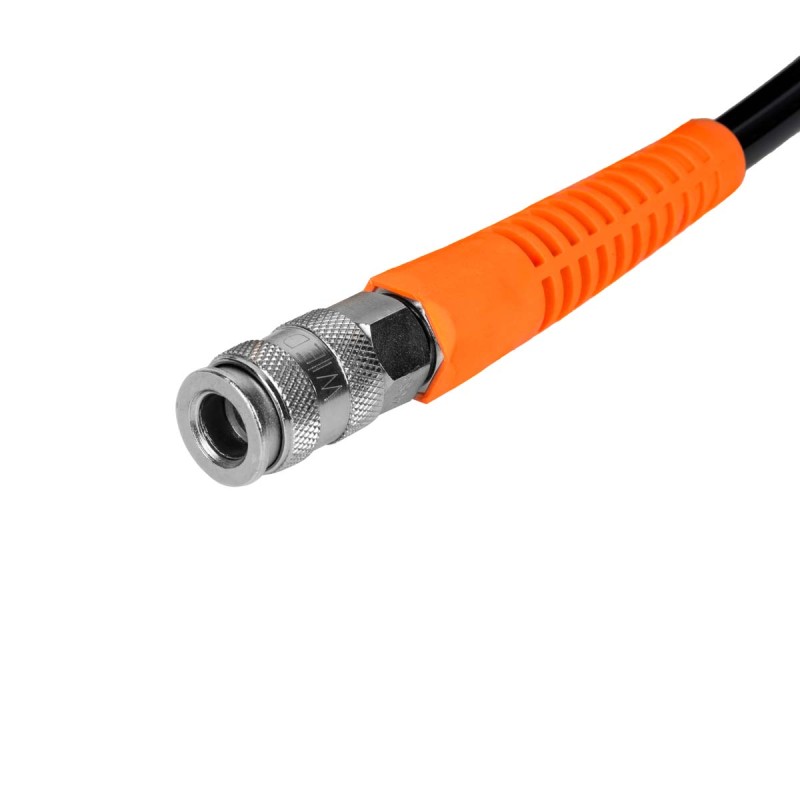 WDK-65710 Шланг пневматический спиральный с БРС, 10 м, WiederKraft WDK-65710 Шланг пневматический спиральный с БРС, 10 м, WiederKraft