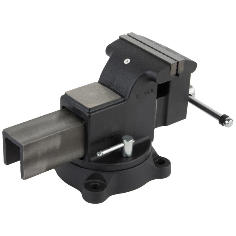 WDK-BV125 Профессиональные слесарные тиски поворотные с наковальней 125 мм, WiederKraft