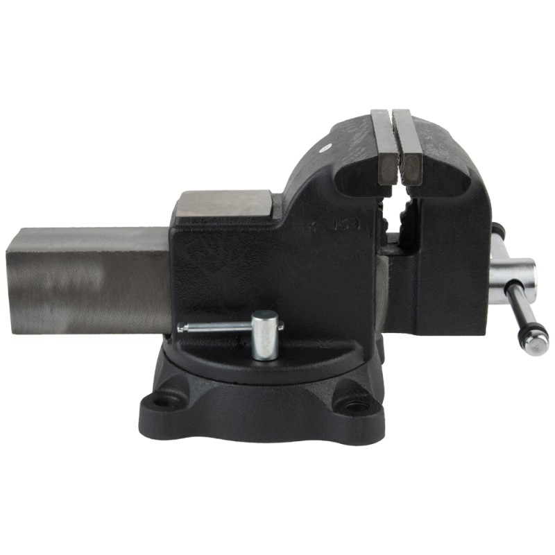 WDK-BV125 Профессиональные слесарные тиски поворотные с наковальней 125 мм, WiederKraft