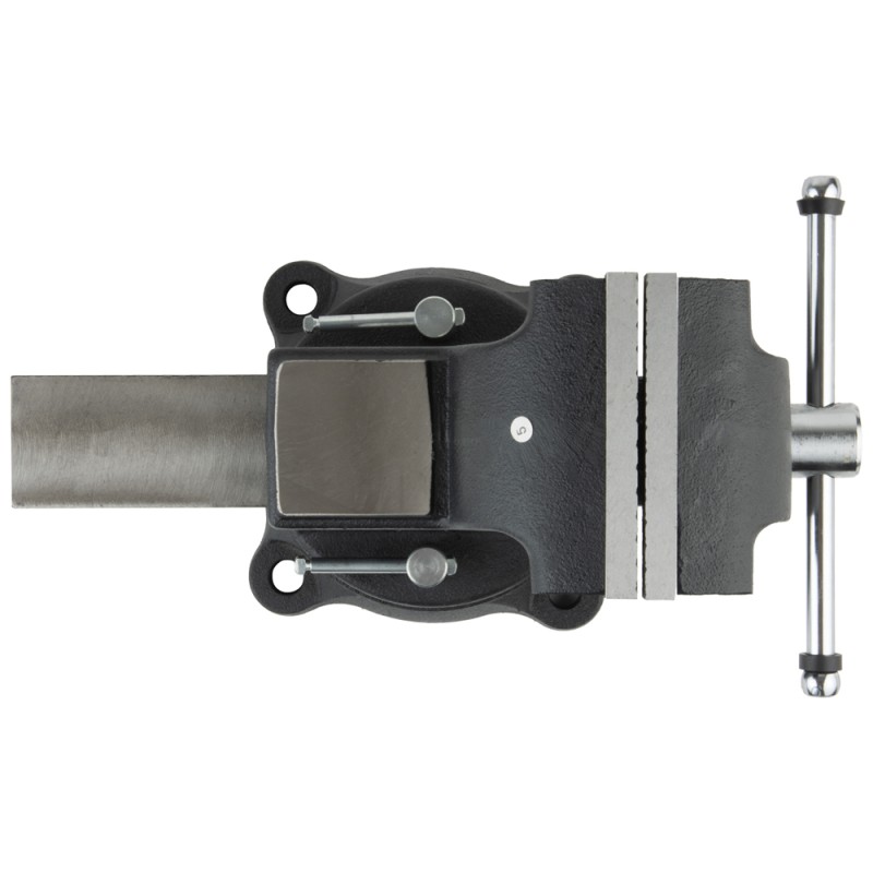 WDK-BV125 Профессиональные слесарные тиски поворотные с наковальней 125 мм, WiederKraft