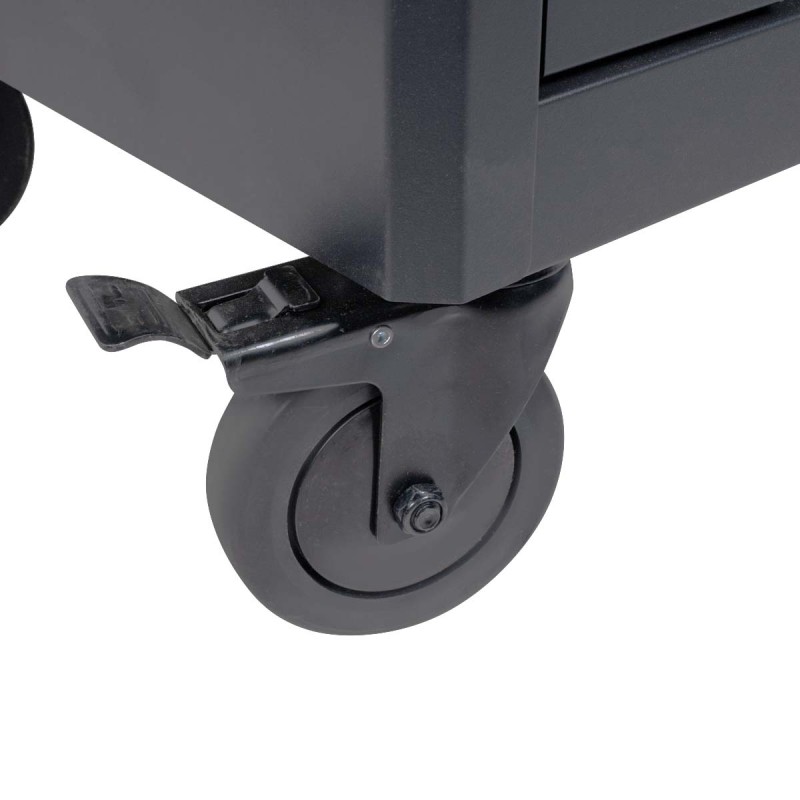 Тележка инструментальная 7 полок с набором инструментов 298 пр, металлическая столешница OPT-717M , OPTIMUS Тележка инструментальная 7 полок с набором инструментов 298 пр, металлическая столешница OPT-717M , OPTIMUS