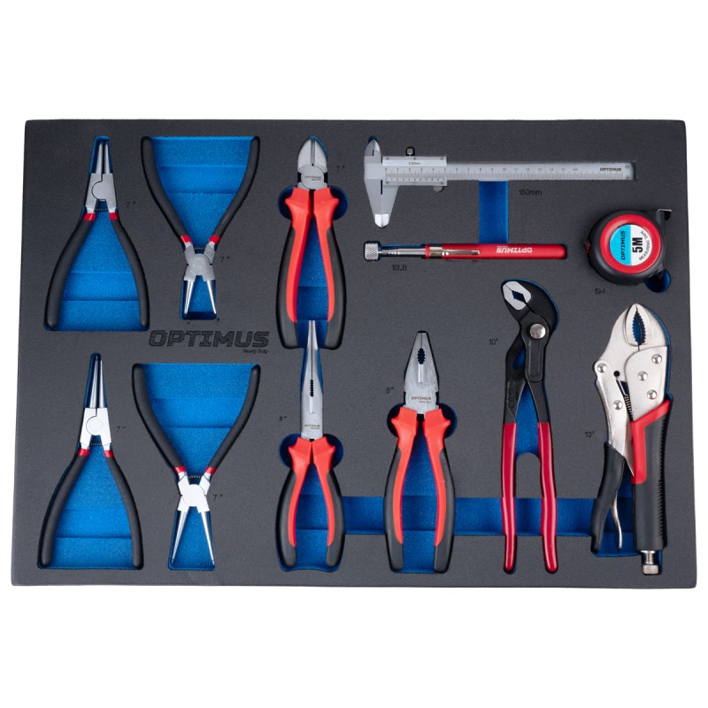 Тележка инструментальная 7 полок с набором инструментов 298 пр, металлическая столешница OPT-717M , OPTIMUS Тележка инструментальная 7 полок с набором инструментов 298 пр, металлическая столешница OPT-717M , OPTIMUS