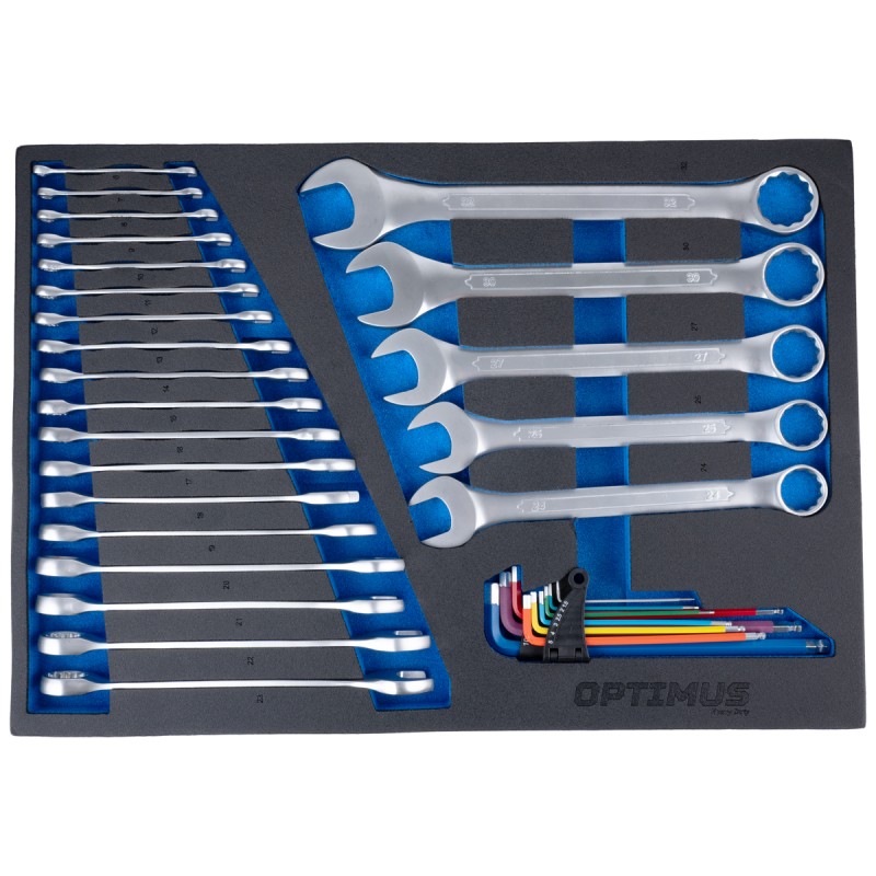 Тележка инструментальная 7 полок с набором инструментов 298 пр, металлическая столешница OPT-717M , OPTIMUS Тележка инструментальная 7 полок с набором инструментов 298 пр, металлическая столешница OPT-717M , OPTIMUS