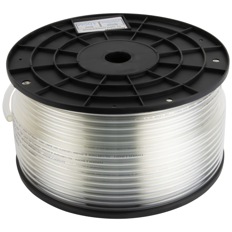 HUS6510-CL Трубка бесцветная Harrison PU 6.5х10 мм, длина 100 м,