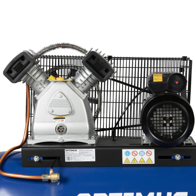 OPT-301042 Компрессор поршневой, 420 л/мин, 2.2 КВт, 220 В, ресивер 100 л, OPTIMUS OPT-301042 Компрессор поршневой, 420 л/мин, 2.2 КВт, 220 В, ресивер 100 л, OPTIMUS