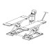 WDK-505Z Подъемник ножничный мобильный шиномонтажный 3 тонны, 220В