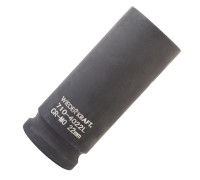 WDK-710-4022L Головка торцевая ударная глубокая 1/2", 6 граней, 22 мм