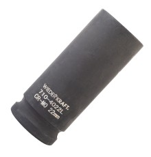 WDK-710-4022L Головка торцевая ударная глубокая 1/2", 6 граней, 22 мм