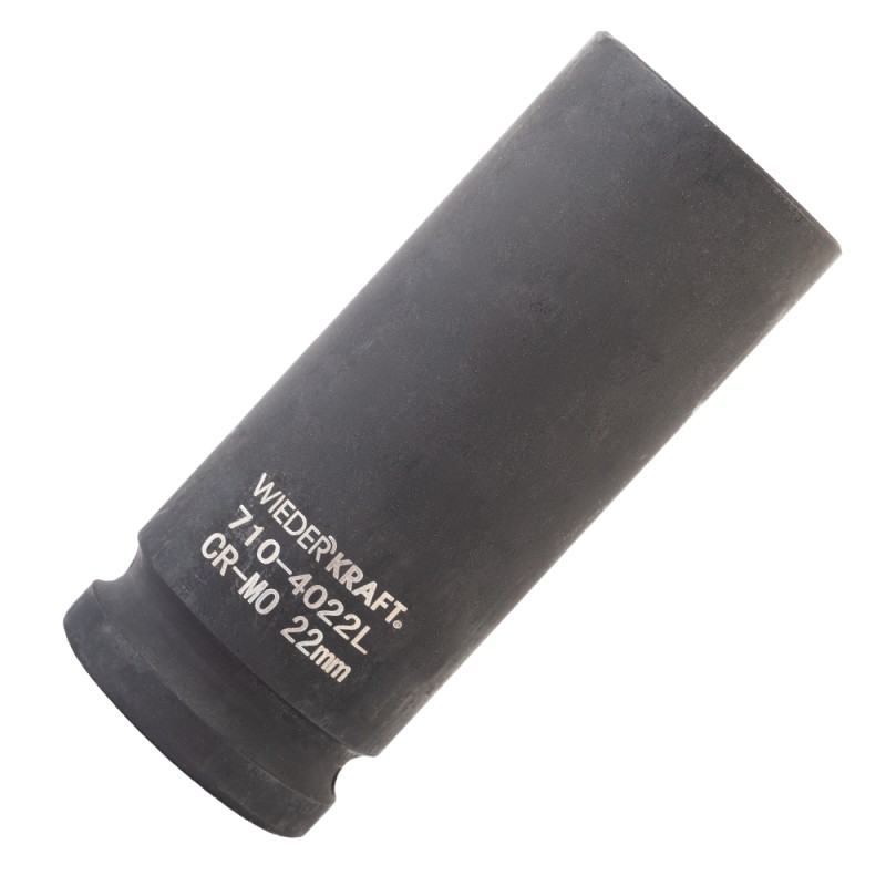 WDK-710-4022L Головка торцевая ударная глубокая 1/2", 6 граней, 22 мм, WiederKraft WDK-710-4022L Головка торцевая ударная глубокая 1/2", 6 граней, 22 мм, WiederKraft