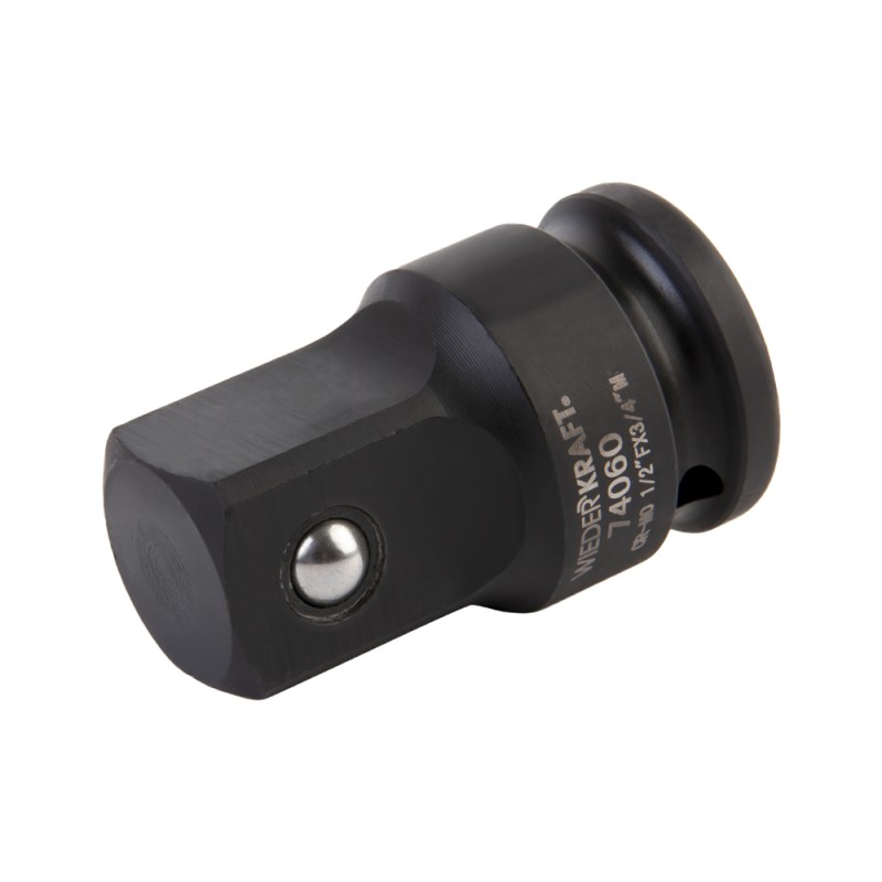 WDK-74060 Переходник ударный F1/2"- M3/4", WiederKraft WDK-74060 Переходник ударный F1/2"- M3/4", WiederKraft
