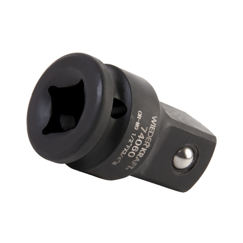 WDK-74060 Переходник ударный F1/2"- M3/4", WiederKraft WDK-74060 Переходник ударный F1/2"- M3/4", WiederKraft