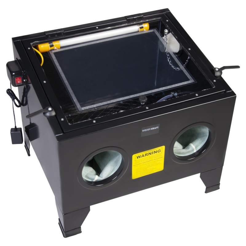 WDK-82090K Камера пескоструйная 90 л, в комплекте с электрокорундом, WiederKraft