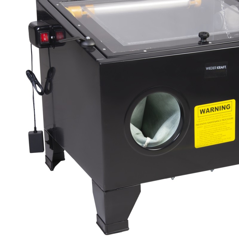 WDK-82090K Камера пескоструйная 90 л, в комплекте с электрокорундом, WiederKraft