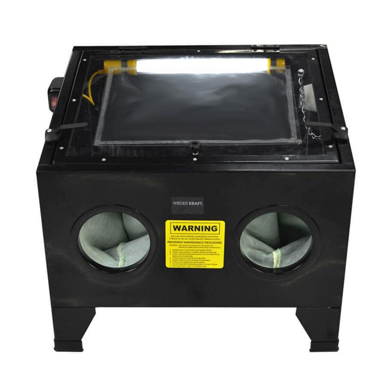 WDK-82090K Камера пескоструйная 90 л, в комплекте с электрокорундом, WiederKraft WDK-82090K Камера пескоструйная 90 л, в комплекте с электрокорундом, WiederKraft
