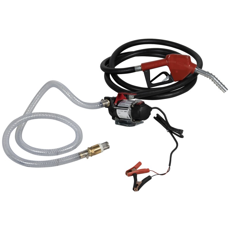 WDK-DYB50HT(24V) Насос перекачки топлива электрический 24В, заправочный раздаточный пистолет, комплект шлангов