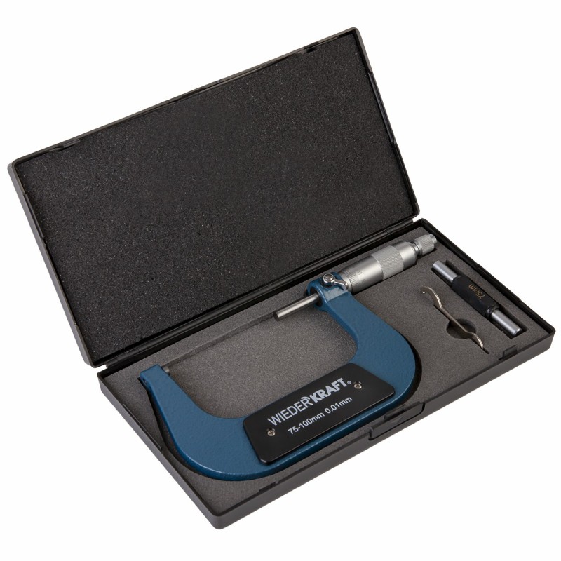 WDK-MM10001 Микрометр нониусный 75-100 мм, 0,01 мм, WiederKraft